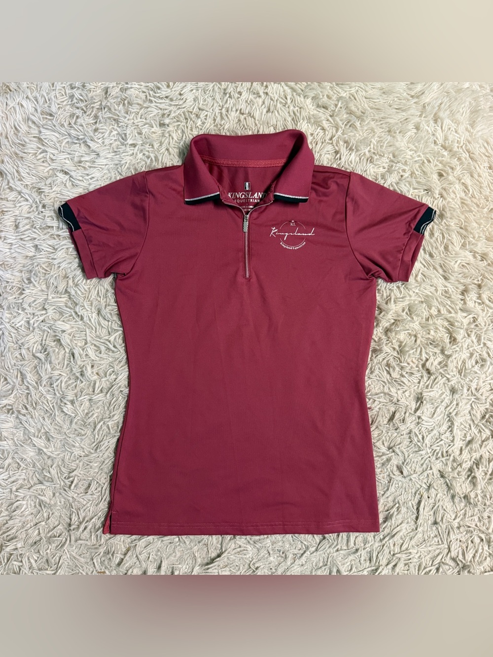 Women’s Small Pink/Red Kingsland Short Sleeve Horseback Riding Sunshirt. Good Co